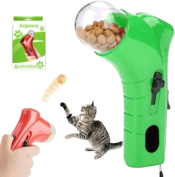 Dog and Cat Treat Launcher - Fun Training Feeder Toy with Food Dispenser Perfect for Exercise&Bonding During Walks Pet Supplies - Image 9