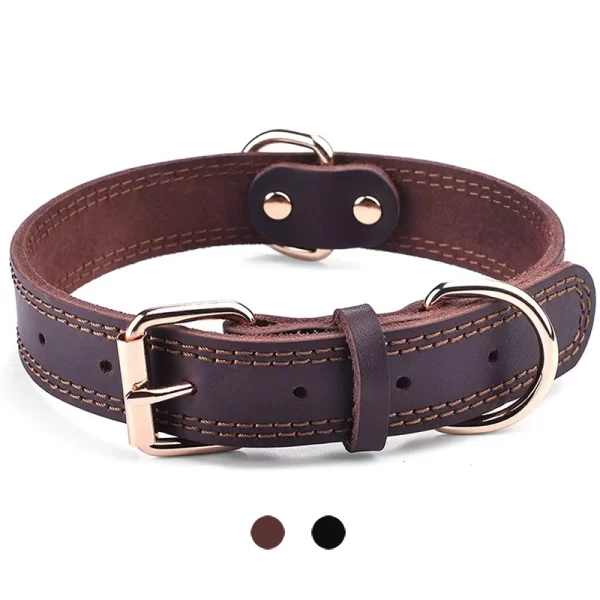 Leather Dog Collars Pet Dog Tag Collar Leash Lead For Small Medium Large Dogs Pitbull Bulldog Pugs Beagle Dog Supplies - Image 14