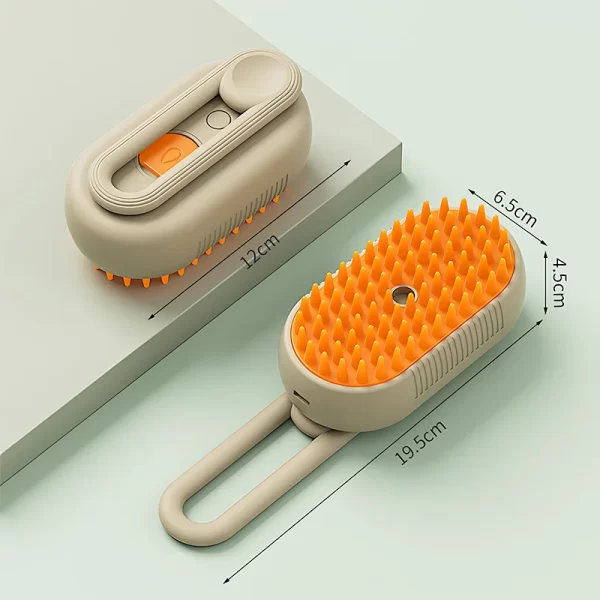 3-in-1 Dog Hair Brush Cat Hair Brush Electric Pet Cleaning Brush Steam Spray Brush Massage Hair Removal Comb Anti Flying Brush - Image 8