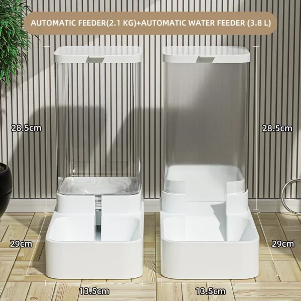 New Pet Dog Feeder Cat Automatic Feeding Water Bowl Transparent Pet Food Storage Dispenser Container Puppy Kitten Accessories - Image 6