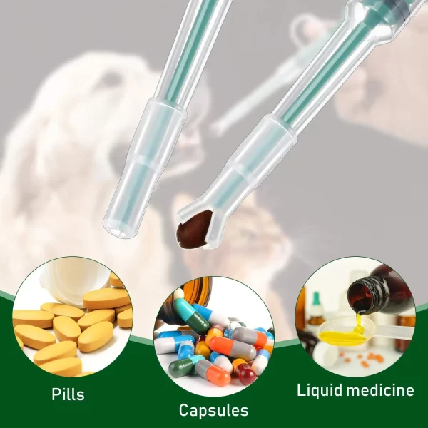 Pet Medication Dispenser, Pressing Feeding Stick for Cats and Dogs, Eating Pills, Pills, Medication Artifacts, Pet Sickness Care - Image 5
