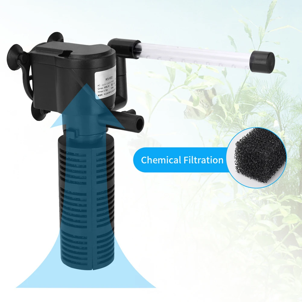 3 in 1 Silent Aeration Water Purifier Internal Pump Submersible Aquarium Filter Oxygen Submersible Water Purifier Accessories - Image 10