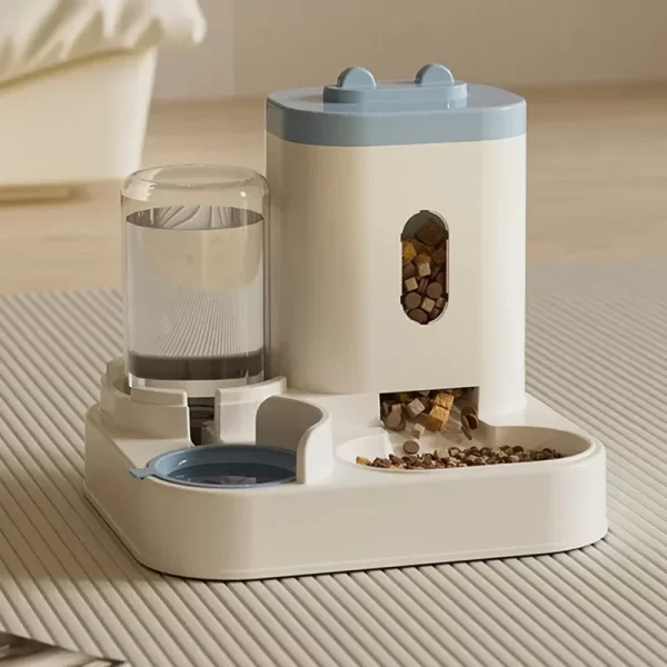 New automatic feeder cat and dog food bowl with water dispenser pet large-capacity anti-overturning cat water dispenser - Image 7
