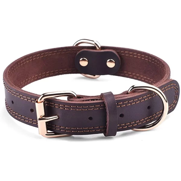 Leather Dog Collars Pet Dog Tag Collar Leash Lead For Small Medium Large Dogs Pitbull Bulldog Pugs Beagle Dog Supplies - Image 7