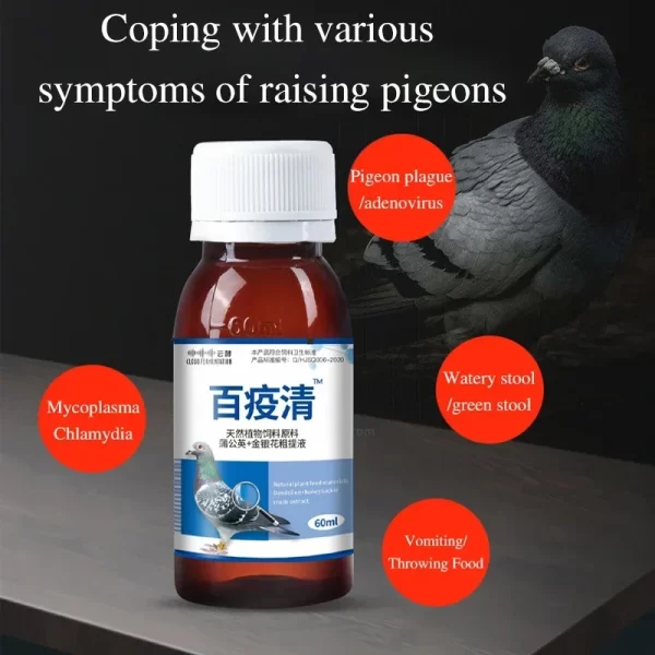 Green Water Stools, Pigeon Medicine, Newcastle Disease, Bursitis, Pigeon Supplies, Racing Pigeons, Parrots, Bird Supplies - Image 3