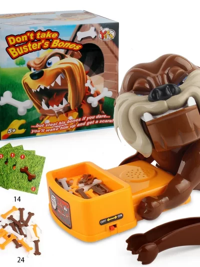 Bad Dog Tricky Toys Chew Bone Action Games Biting Wake Dog Parents Interactive Toys Party Family Game Kids Xmas Gift