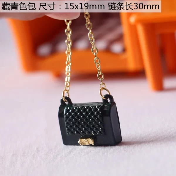 Dollhouse mini metal bag accessories fashion decoration miniature model ornaments OB11 shooting scene accessories - Image 13