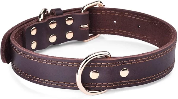 Leather Dog Collars Pet Dog Tag Collar Leash Lead For Small Medium Large Dogs Pitbull Bulldog Pugs Beagle Dog Supplies - Image 17