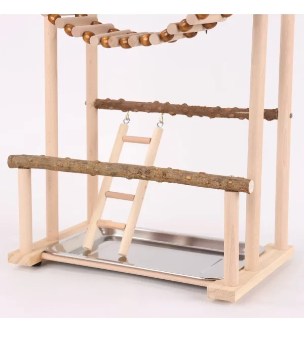 Budgies Cage Toy Stand Swing Parrots Feeding Cup Gym Toy Bridge Climbing Toy for Parakeets Cockatiel Dropshipping Bird Supplies - Image 12