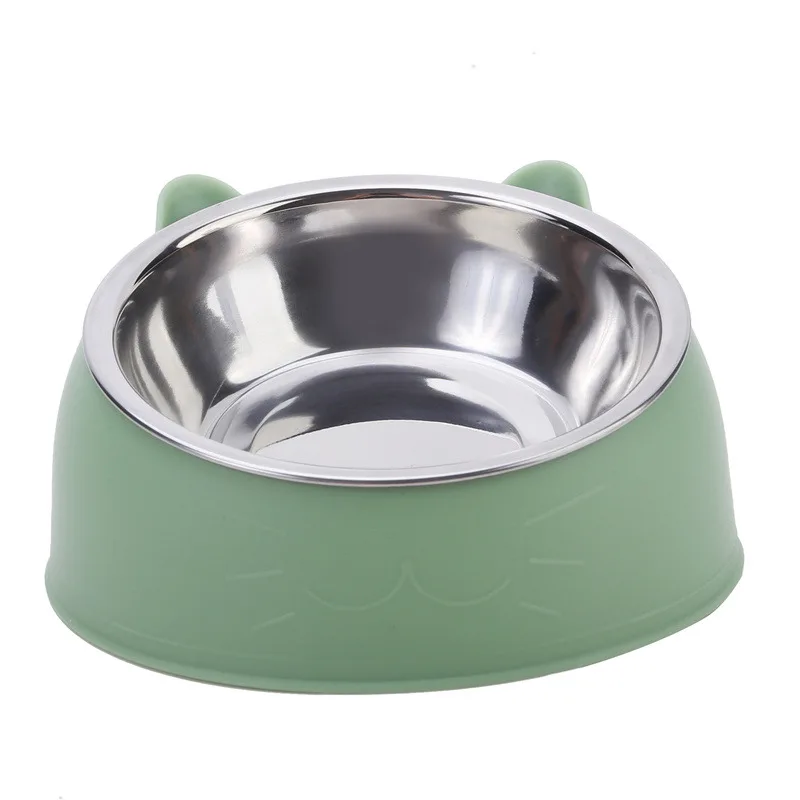 100ML Cat Dog Bowl 15 Degrees Raised Non Slip Puppy Base Cat Food Drinking Water Feeder Tilt Safeguard Neck Pet Bowl Accessories - Image 11