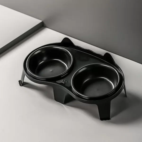 1pc Cat Food Bowl Set Pet Drinking Water Feeding Integrated Food Bowl Overhead Cat Bowl Non-slip Stand Cat Bowl Rack - Image 6