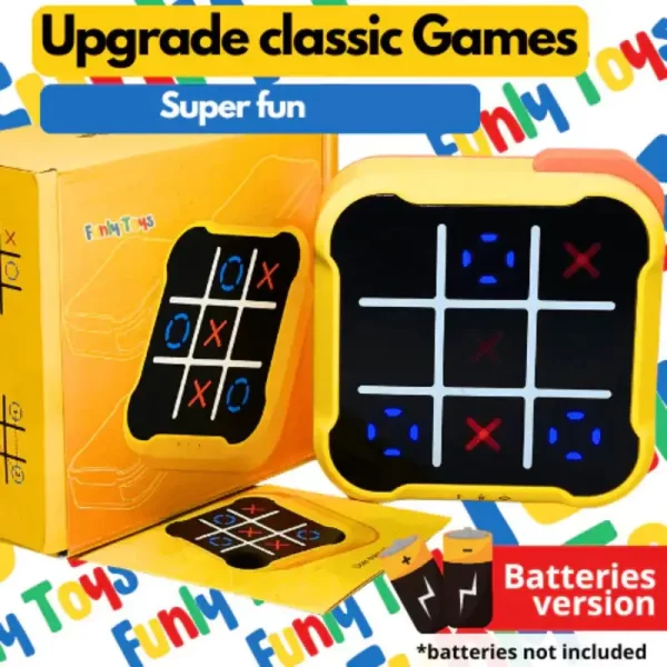 Tic-Tac-Toe Board Game Children's Electronic Toys Chess Board Board Games Chess Board Game Chess Set Portable For Adults Kids - Image 4