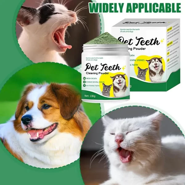Food grade canine tooth cleaning powder, advanced care 100g formula, small and medium-sized canine tooth powder - Image 10