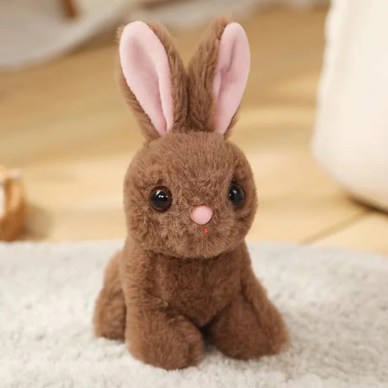 Rabbit plush toy plush animal rabbit doll simulation rabbit children's toys birthday Christmas gift girl boy - Image 13