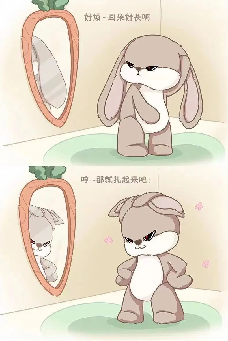 Large Size Angry Rabbit Plush Toy Cute Animal Plushie Doll Kawaii Stuffed Soft Toys Model Room Decor Birthday Gifts - Image 6