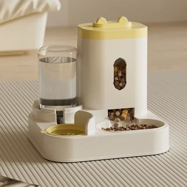 New automatic feeder cat and dog food bowl with water dispenser pet large-capacity anti-overturning cat water dispenser - Image 6