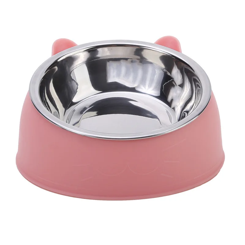 100ML Cat Dog Bowl 15 Degrees Raised Non Slip Puppy Base Cat Food Drinking Water Feeder Tilt Safeguard Neck Pet Bowl Accessories - Image 9