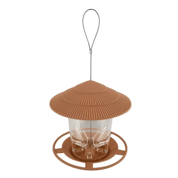 Bird Feeder Automatic Hanging Outdoor Garden Gazebo Wild Bird Feeding Container With Hang Rope House Decor Pet Supplies - Image 9