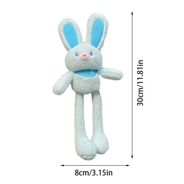 Pull The Rabbit Basket Stuffers Rabbit Keychain Pull Up Rabbit Plush Toys Soft Plushie Toys Stress Relief Rabbit Toy Birthday - Image 8