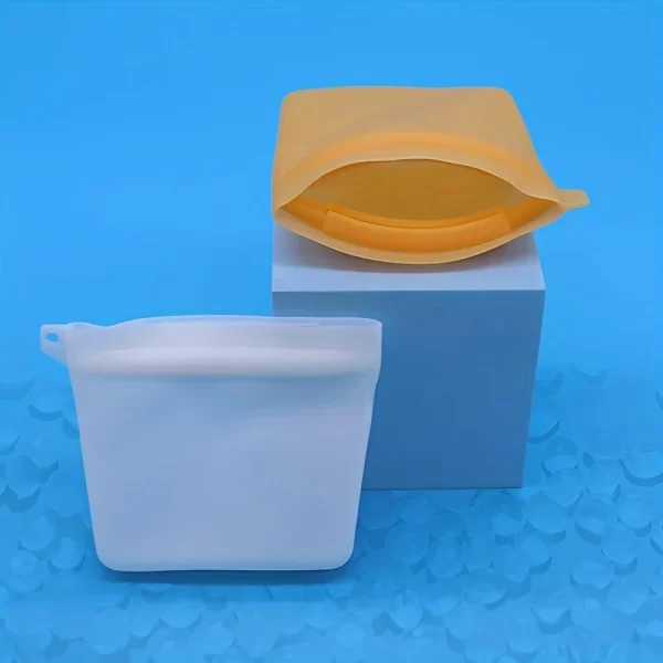Silicone Dog Food Storage Bag - Portable and Convenient Pet Treat and Training Bag - Image 2