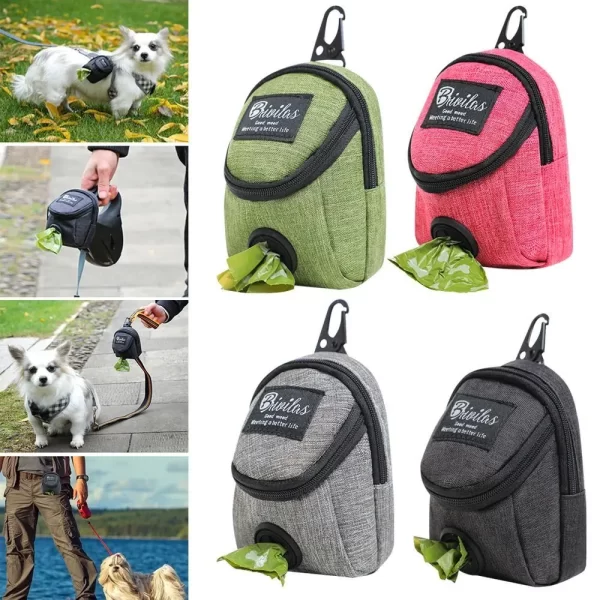 Portable Dog Training Treat Bag Outdoor Pet Dog Treat Pouch Puppy Snack Reward Waist Bag Dog Poop Bag Dispenser Pet Accessories - Image 2