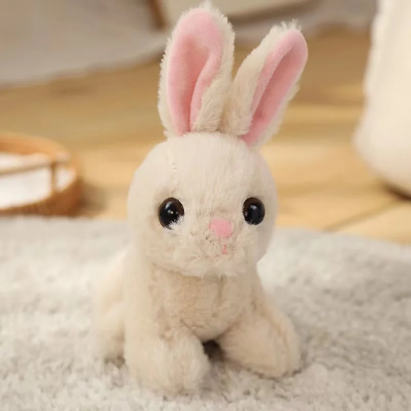 Rabbit plush toy plush animal rabbit doll simulation rabbit children's toys birthday Christmas gift girl boy - Image 9