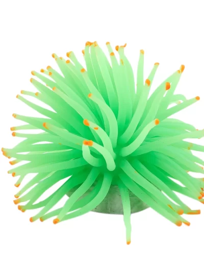 Aquarium Decorative Green Silicone Sea Anemone Fish Tank Ornament