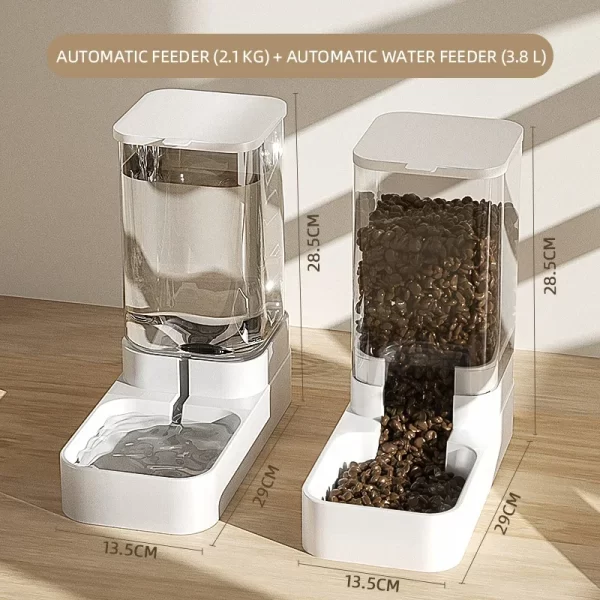 New Pet Dog Feeder Cat Automatic Feeding Water Bowl Transparent Pet Food Storage Dispenser Container Puppy Kitten Accessories - Image 7