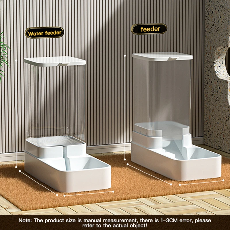Automatic Cat Feeder & Water Dispenser with Gravity Food Storage Container for Cats and Dogs - Image 4