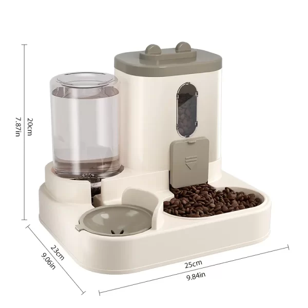 2in 1 Cat Food Dispenser Water and Food Integrated Fully Automatic Cat Food Feeding and Water Dispenser Cute Water Dispenser - Image 2