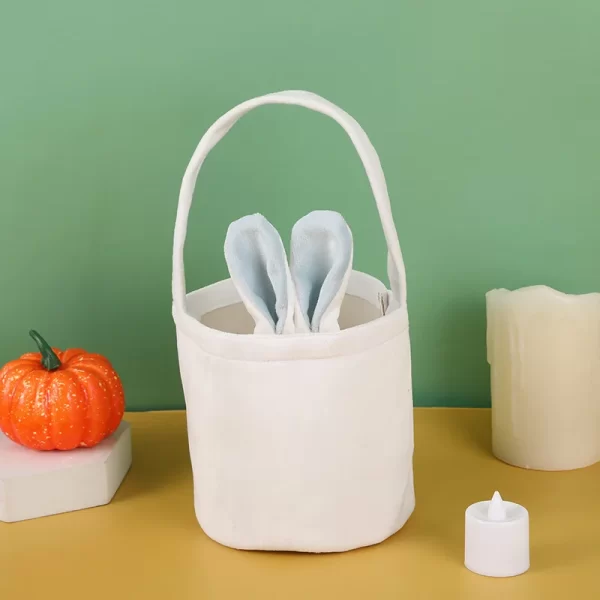 Rabbit Ear Bag With Handle Easter Decoration Bunny Gift Buckets Velvet Bags Wedding Candy Bag Kids Birthday Party Supplies - Image 14