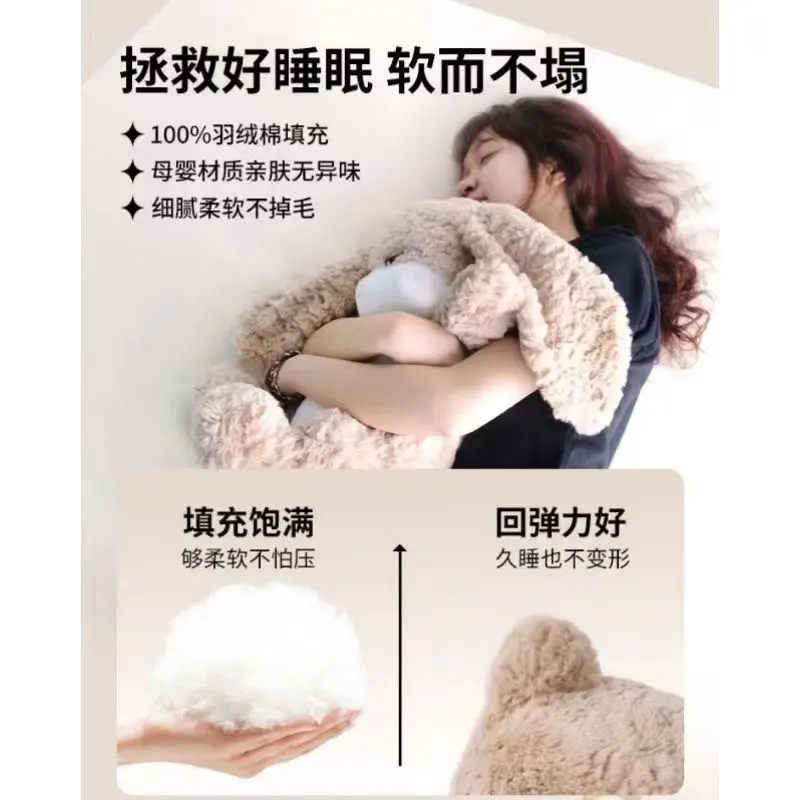 Large Size Angry Rabbit Plush Toy Cute Animal Plushie Doll Kawaii Stuffed Soft Toys Model Room Decor Birthday Gifts - Image 14