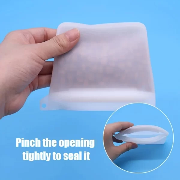 Silicone Dog Food Storage Bag - Portable and Convenient Pet Treat and Training Bag - Image 3