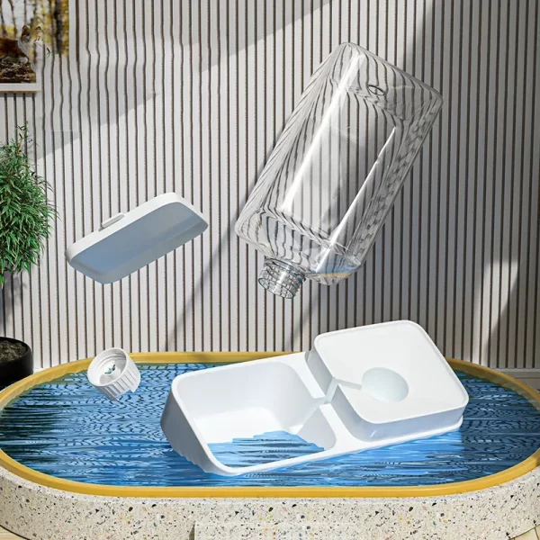 New Pet Dog Feeder Cat Automatic Feeding Water Bowl Transparent Pet Food Storage Dispenser Container Puppy Kitten Accessories - Image 5
