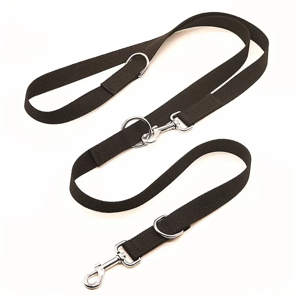 Dog Leashes Outdoor Dog Chain  Control Dog Lead Leash Adjustable Training Double Ended 2.5M Police Style Safety Pet Dogs Walking