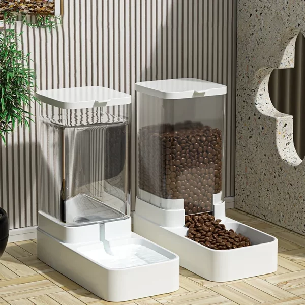 New Pet Dog Feeder Cat Automatic Feeding Water Bowl Transparent Pet Food Storage Dispenser Container Puppy Kitten Accessories - Image 10