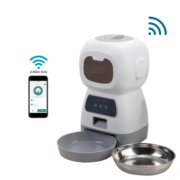 3.5L Automatic Pet Feeder For Cats WiFi Smart Swirl Slow Dog Feeder With Voice Recorder Large Capacity Timing Cat Food Dispenser - Image 8