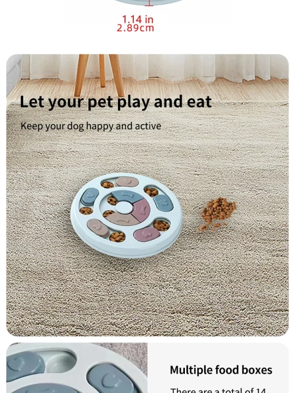 Pet Feeder Dog Educational Toys Increase Puppy Intellectual Food Dispenser Interactive Educational Feeding Toys - Image 11