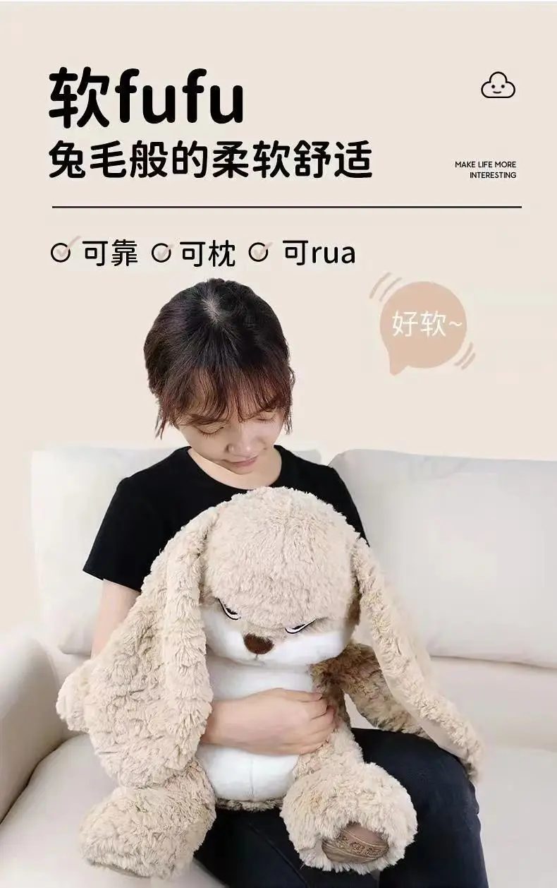 Large Size Angry Rabbit Plush Toy Cute Animal Plushie Doll Kawaii Stuffed Soft Toys Model Room Decor Birthday Gifts - Image 15