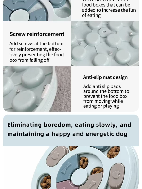 Pet Feeder Dog Educational Toys Increase Puppy Intellectual Food Dispenser Interactive Educational Feeding Toys - Image 10