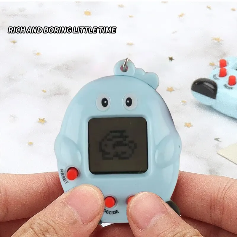 1PCs Tamagotchi Electronic Pets Gift Keyring Pets Toys Gift Penguins Mini Portable Retro Handheld Game - Image 6