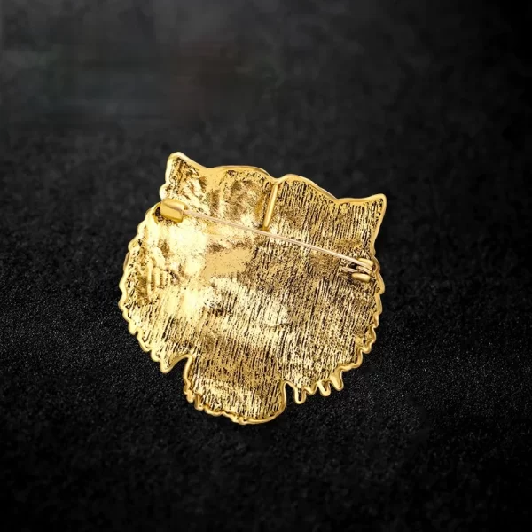Retro Tiger Face Head Brooch Pin Metal Animal Brooches Men's Suit Shirt Badge Lapel Pins for Women Fashion Jewelry Accessories - Image 5