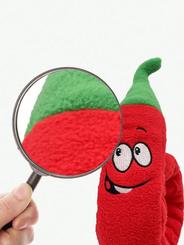 Dog Squeaky Toys Cute Red pepper Plush Small Dog Toys for Small Medium Large Dogs, Dog Smelling  Toys  Interactive Puzzle Toys - Image 5