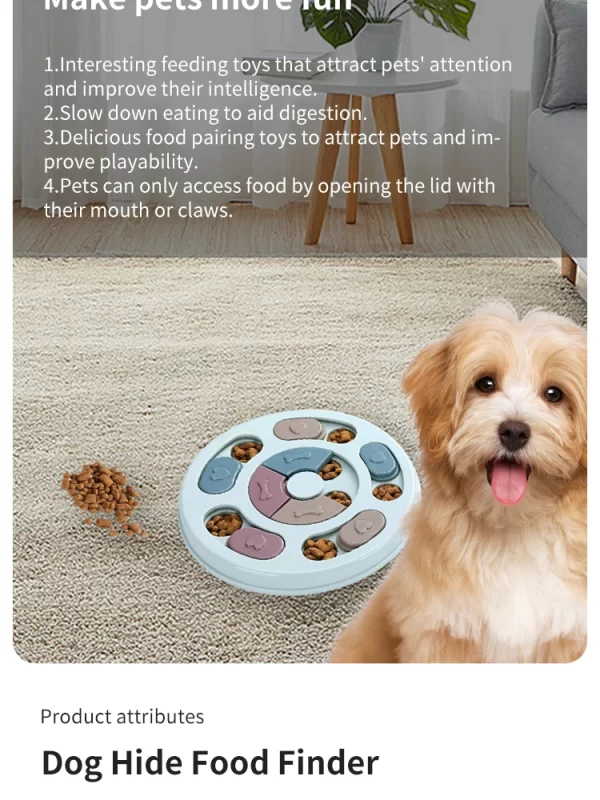 Pet Feeder Dog Educational Toys Increase Puppy Intellectual Food Dispenser Interactive Educational Feeding Toys - Image 12