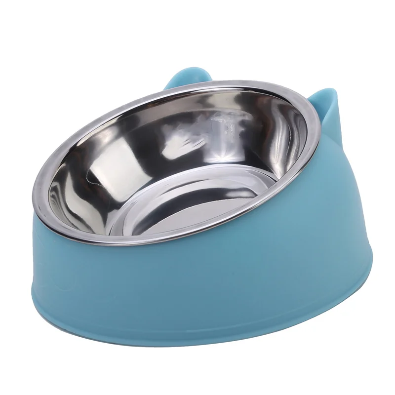 100ML Cat Dog Bowl 15 Degrees Raised Non Slip Puppy Base Cat Food Drinking Water Feeder Tilt Safeguard Neck Pet Bowl Accessories - Image 22