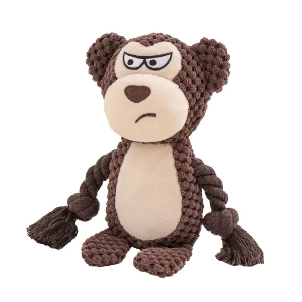 Cartoon Stuffed Toys for Dogs Fox Donkey Tug-Of-War Bite Resistant Puppy Accessories Velvet Teeth Cleaning Pet Interactive Toys - Image 12