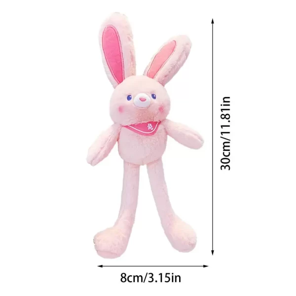 Pull The Rabbit Basket Stuffers Rabbit Keychain Pull Up Rabbit Plush Toys Soft Plushie Toys Stress Relief Rabbit Toy Birthday - Image 7