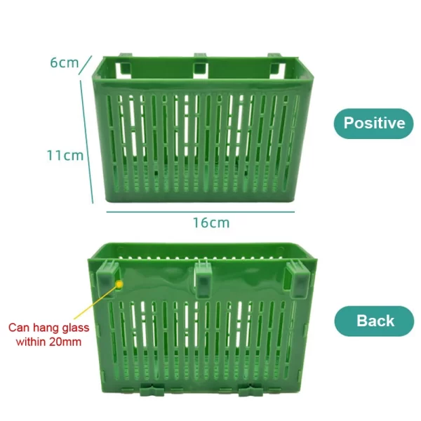 Fish Tank Hanging Planter Aquatic Plant Holder Heat-resistant Hydroponic Basket Aquarium Underwater Aquatic Plants Basket - Image 6