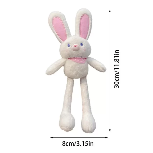 Pull The Rabbit Basket Stuffers Rabbit Keychain Pull Up Rabbit Plush Toys Soft Plushie Toys Stress Relief Rabbit Toy Birthday - Image 9