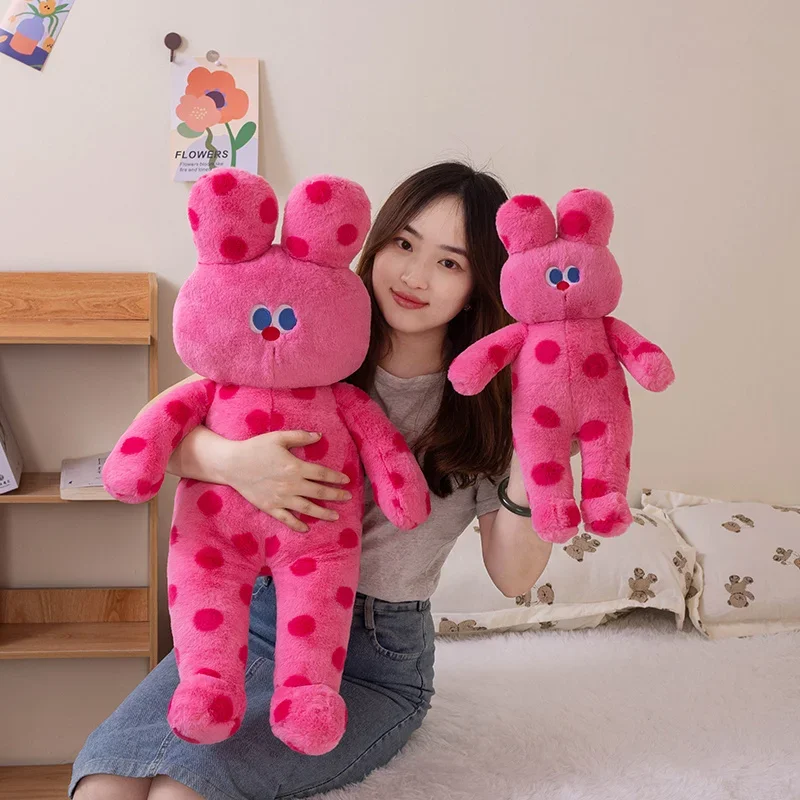 35/60CM Funny Wave Point Cat Plush Toys Soft Long Dog Rabbit Pillow Kawaii Animal Accompany Toys For Birthday Xmas Gifts - Image 12